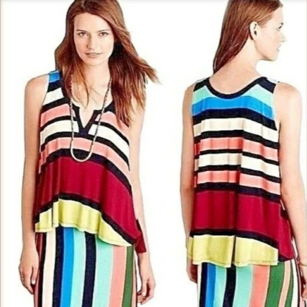 Anthropologie Maeve Davina Dress Small Striped
